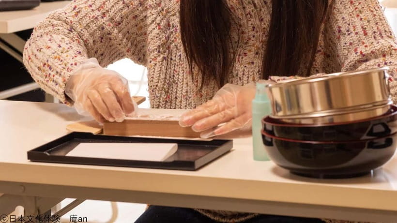 2 Types of Japanese Sweets making and Tea Ceremony - Nerikiri: Making Two Seasonal Sweets (Including Kinton Nerikiri)