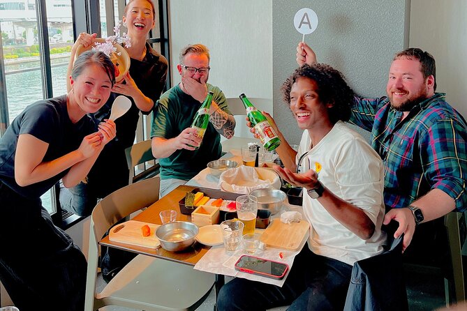 Sushi Making Experience Japanese Sake Drinking Set in Tokyo - Just The Basics
