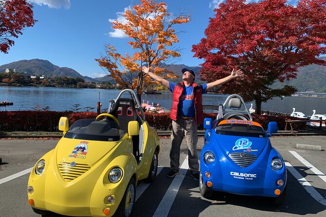 Cute & Fun E-Car Tour Following Guide Around Lake Kawaguchiko - Scenic Stops