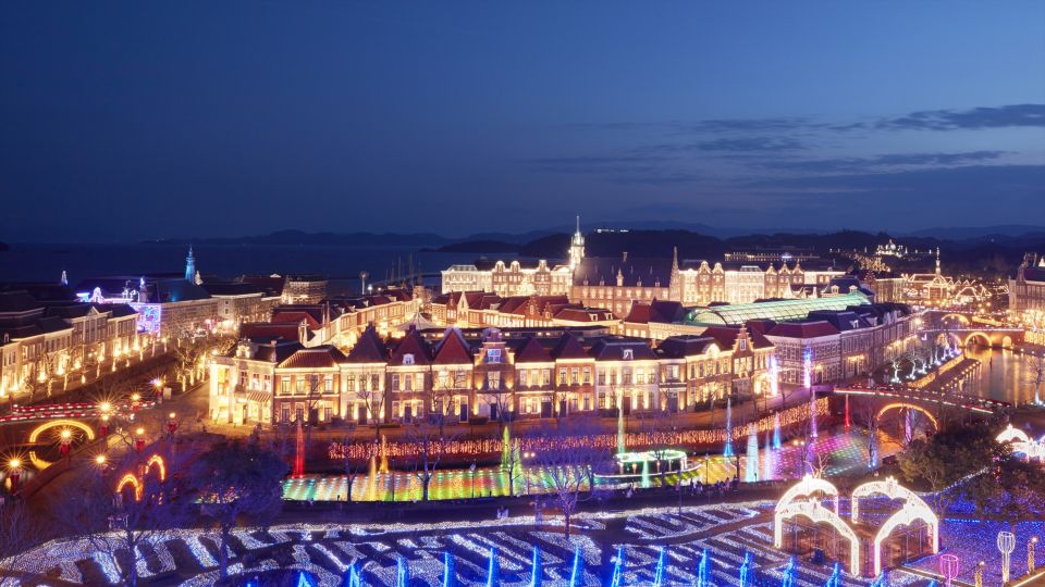 From Fukuoka: Huis Ten Bosch Park Entry Ticket and Transfers - Participant and Date Selection