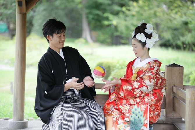 Kimono Wedding Photo Shot in Shrine Ceremony and Garden - Post-Shoot Dressing Assistance