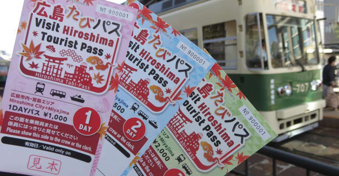 Hiroshima:Visit Tourist Pass(1, 2, 3day and 3day Middlearea) - Inclusions With Each Pass Option