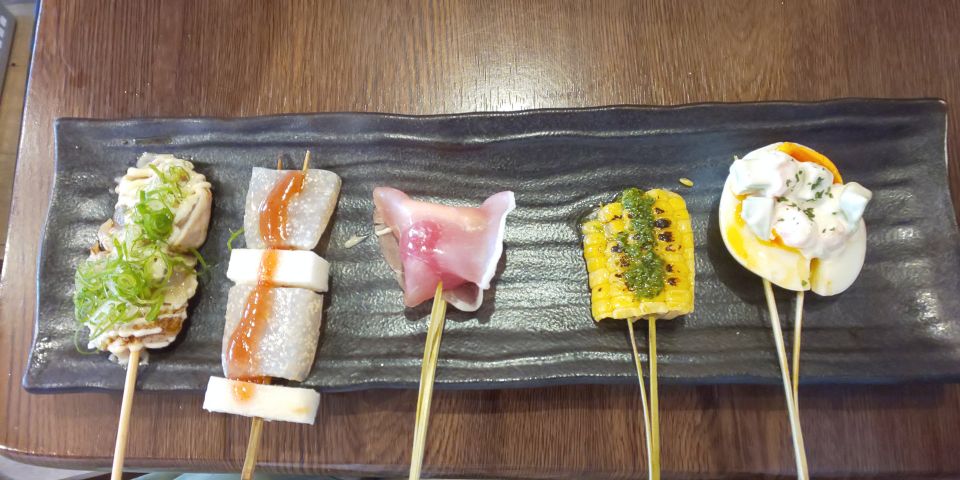 Osaka: Shinsekai Food Tour With 13 Dishes at 5 Eateries - Dishes to Savor