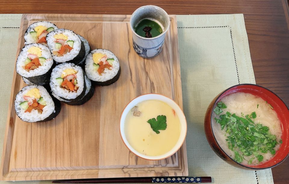 Tokyo: Sushi Roll and Side Dish Cooking Experience - Just The Basics