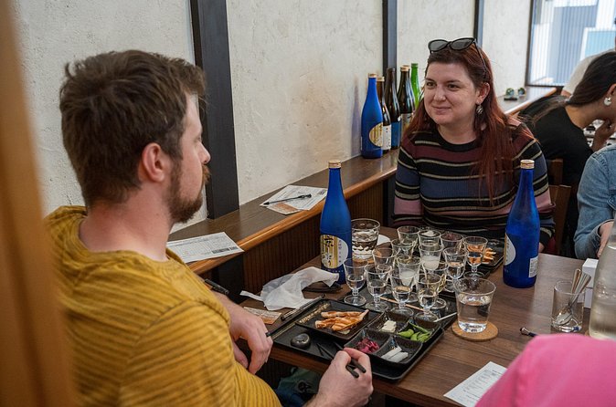 3 Hours Kyoto Insider Sake Experience | Tasting Konteki - Otsumami pairings: matching dry, sweet, rich, and fruity