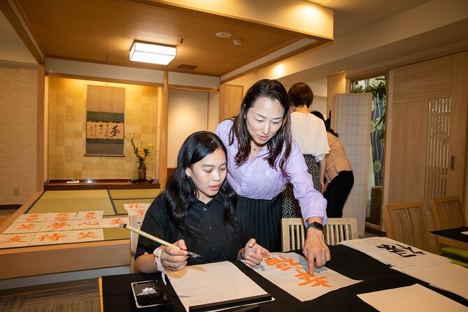 Asakusa Calligraphy Workshop Craft Your Own Art in Tokyo - Asakusa Setup at Tokyo Tourist Lounge