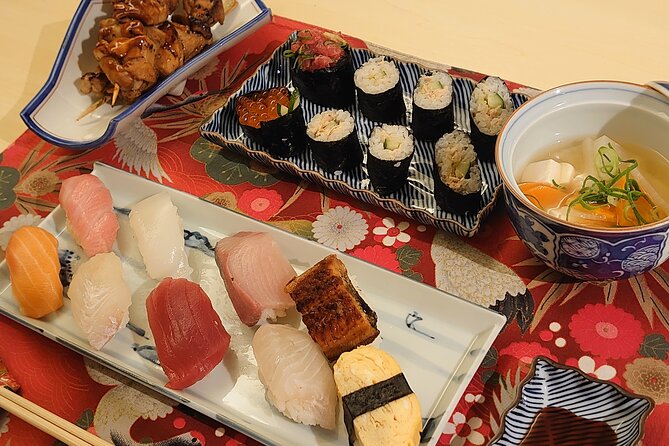 Authentic SUSHI Course Cooking Class - Putting It All Together: Eating the Course You Cook