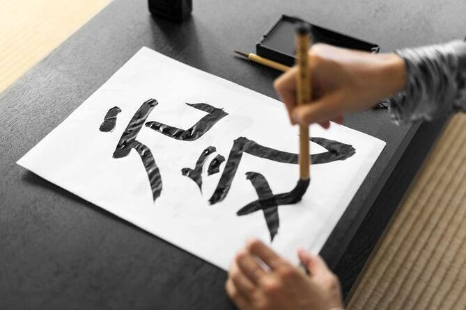 Calligraphy Workshop in Namba, Dotonbori - Writing kanji or katakana: your name becomes the main event