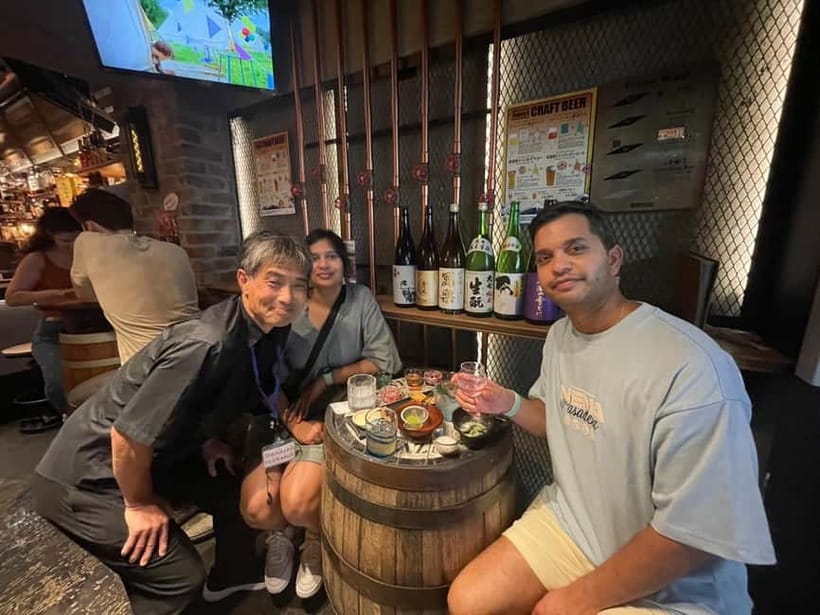Casual Japanese sake tasting and snack experience, Kabukicho - Meeting Point: How to Find Shinjuku Ale Near Karaoke 747