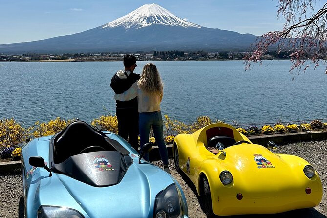 Cute & Fun E-Car tour following guide around Lake Kawaguchiko - What Makes the Small Group Feel Personal