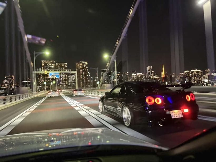 Daikoku & Tokyo JDM Night Tour in R34 or TopSecret R35 GT-R - Daikoku PA Car Meet: The One-Hour Window to See Everything