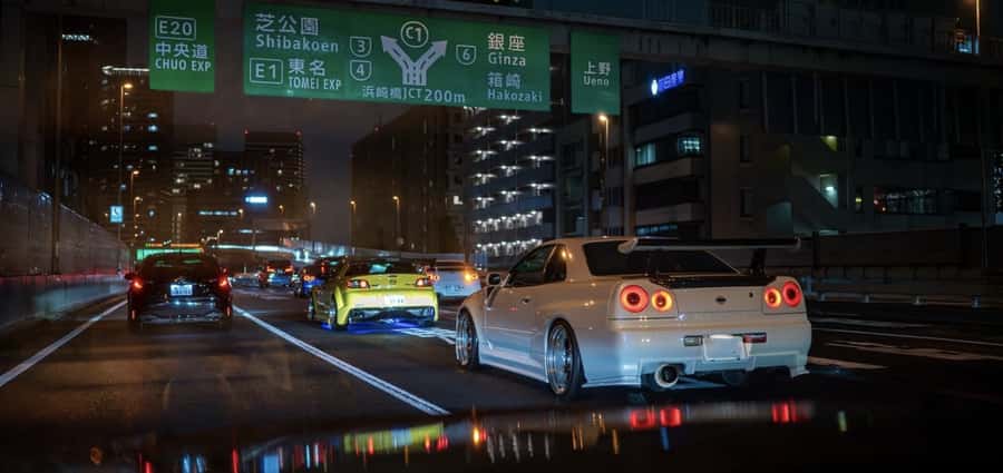 Daikoku & Tokyo Private JDM Tour by 700HP R34 GT-R - A PIT Autobacs stop: car shopping with a purpose