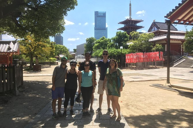 Eat, Drink & Cycle: Osaka Foodie Bike Tour - Shitennoji temple photos, then down to Tsuruhashi Market