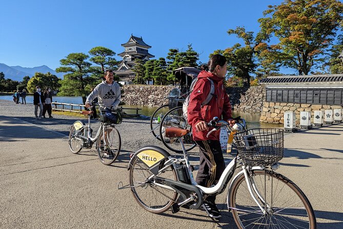 eTour de Matsumoto - Electric Bike Tour - Getting started at Matsumoto Station, then rolling out fast