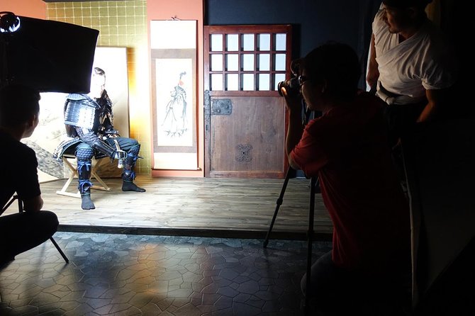 Experience of Samurai and Samurai license of Samurai Armor Photo Studio - What you wear: armor, helmet, katana, and yari props