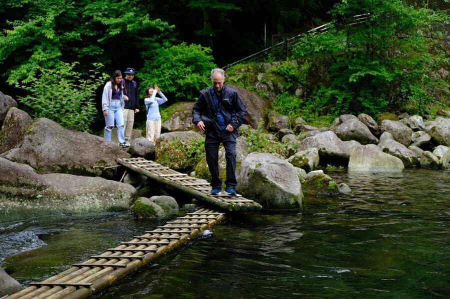 Hakone Hachiri: Old Tokaido Highway Hiking Tour - Mishima Taisha and Genbe River, a calm finish after uphill history