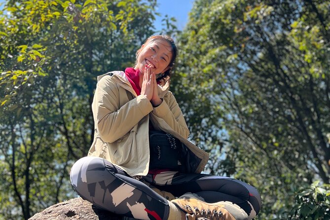 Hiroshima Local guided Hiking Tour&Open-air Tea Ceremony - Shinrinyoku forest bathing: the break that makes the stairs feel smaller