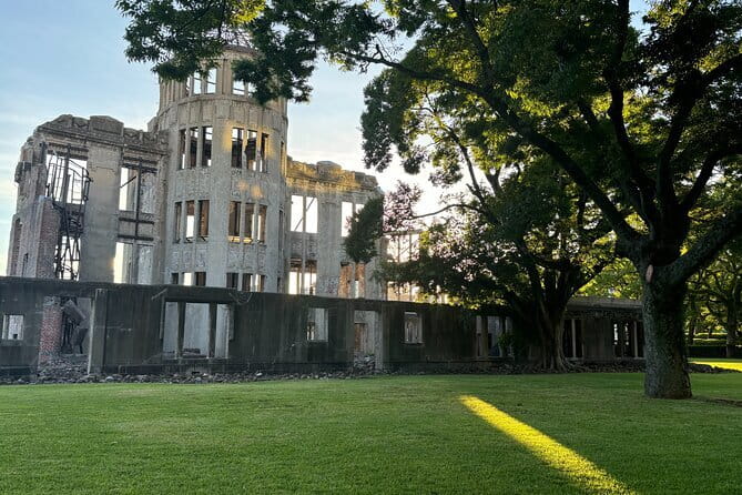 Hiroshima & Miyajima: Private Full-Day Tour with a Local Guide - Entering Hiroshima Peace Memorial Park, A-Bomb Dome time with real context