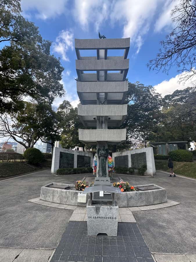 Hiroshima: Private City Highlights Walking Tour - Bell of Peace and Children’s Peace Monument: learning to read the future in stone
