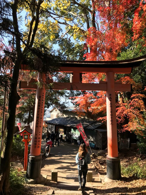 Inside of Fushimi Inari - exploring and lunch with locals - Lunch at a local soba restaurant, including Inari-style sweets
