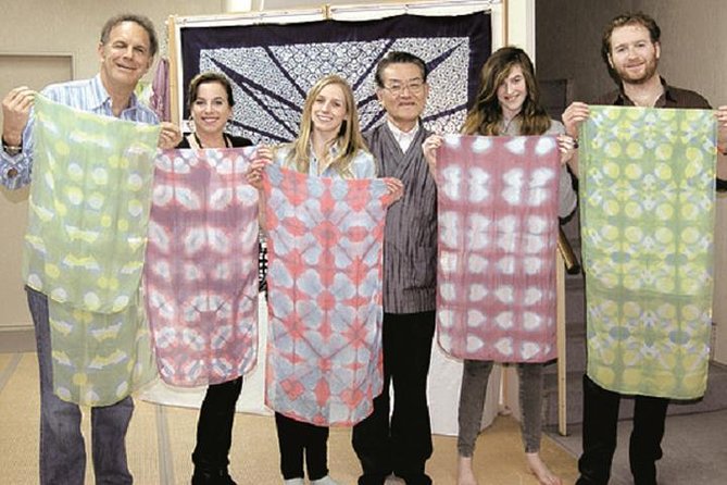 Itajime Shibori Scarf Class - Kyoto Shibori Museum, your calm base for the whole experience