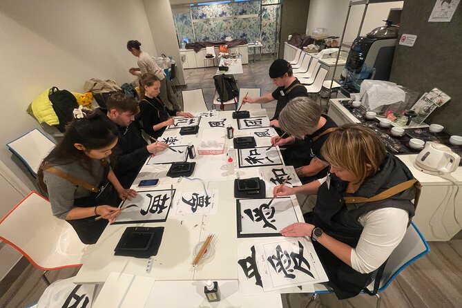 Japanese Calligraphy Experience in Osaka - From Practice to a Finished Artwork You Can Actually Display