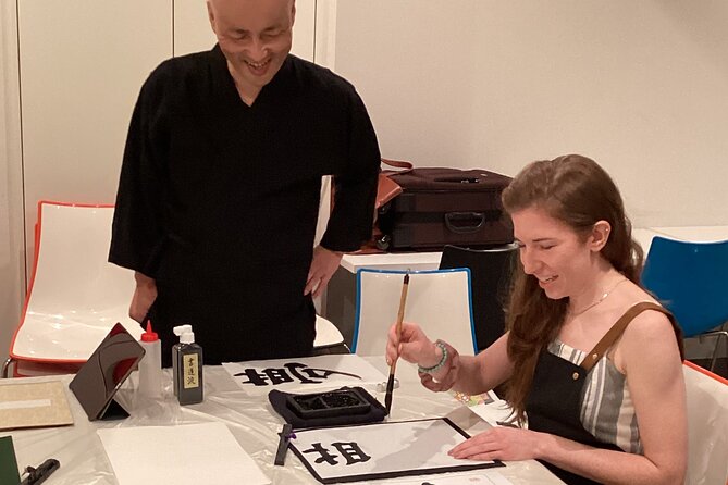 Japanese Calligraphy Experience in Osaka - Tea, Sweets, and a Photo to Mark the Moment