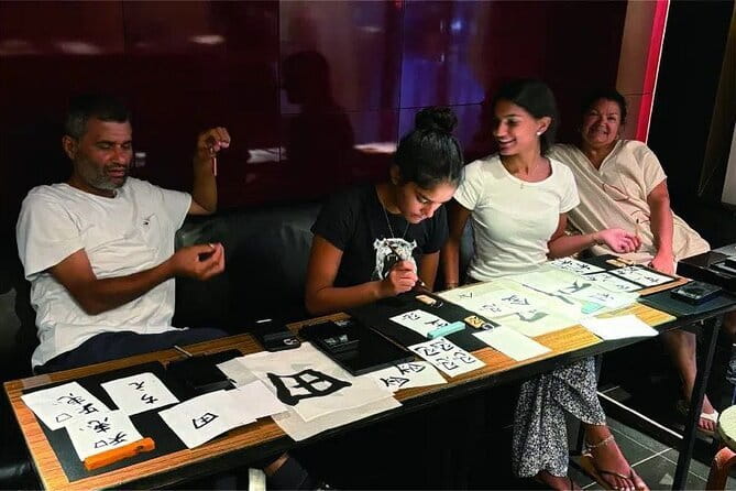 Japanese Calligraphy - Shodo - Lesson (near Kyoto Station) - Your Name in Kanji, With Meaning-Based Guidance