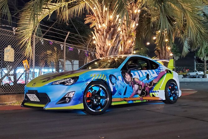 JDM Itasha trip to famous car meet up spot Daikoku Parking - Rainbow Bridge to Odaiba, the night skyline moment