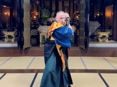Samurai Swordsmanship Lesson at a rented temple