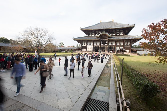 Kyoto and Nara Day Trip from Kyoto - Kinkaku-ji Golden Pavilion: gold-leaf views, pond photos, and crowd management