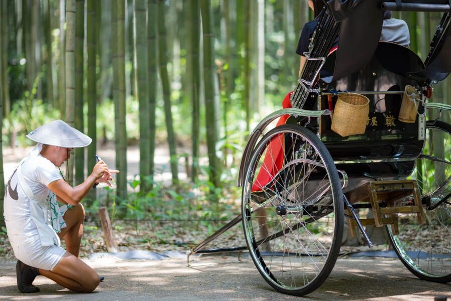 Kyoto: Arashiyama Customized Rickshaw Tour & Bamboo Forest - Nison-in and the blend of Buddhist temple calm with Shinto stops