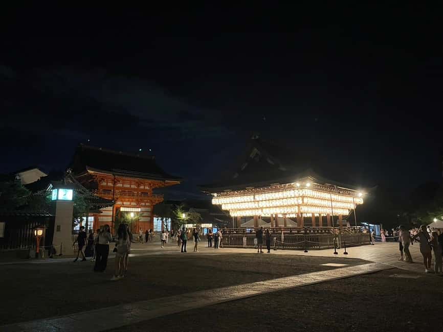Kyoto: Gion & Geisha District Night Time Walking Tour - Yasaka Shrine at night, where festivals and culture begin