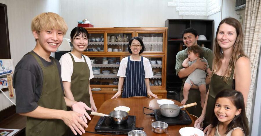 Kyoto Home Cooking Class &Supermarket tour near Fushimiinari - The hands-on cooking portion, about 5 dishes, done step by step