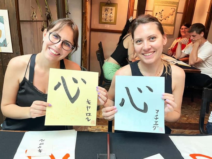 Kyoto: Japanese Calligraphy Workshop - Gojo Paradiso and the Calm Start by the Takase River