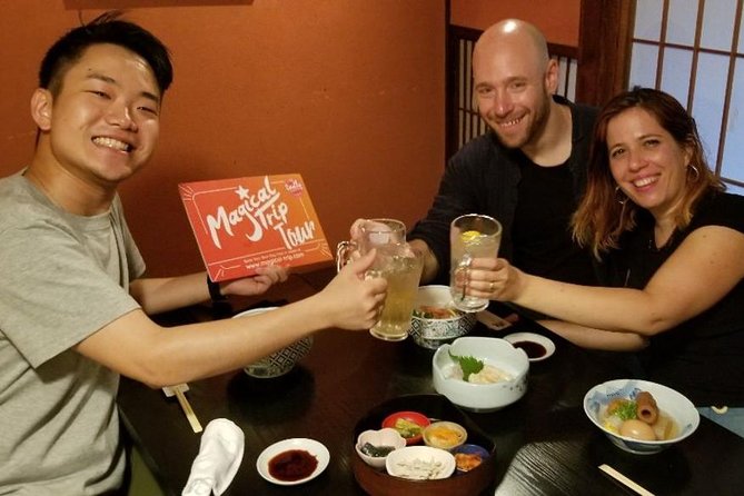 Kyoto Night Foodie Tour in Gion (9+ dishes + 6 Sake tastings) - Stop 2: Pontocho District, eating in the lanes near the Kamo River
