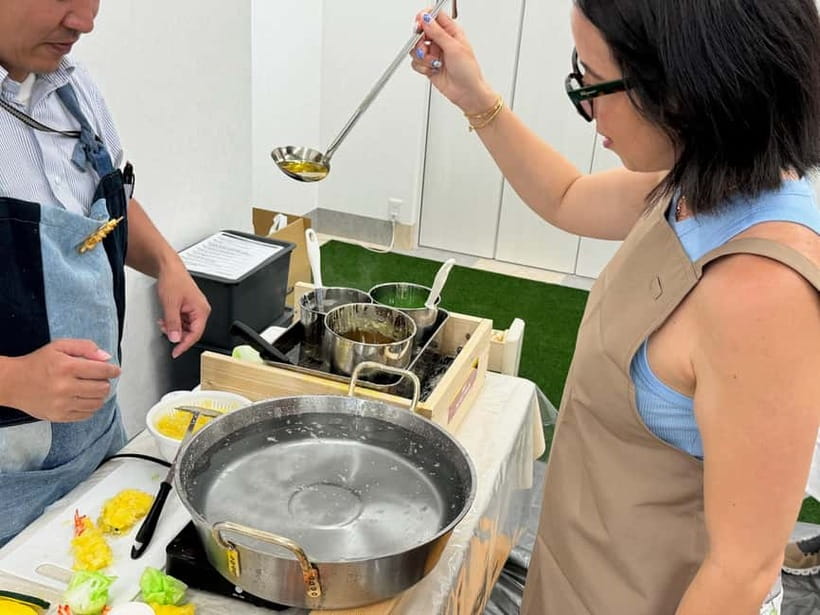 Kyoto: Replica food making experience - How to get there near the big crab, and what timing really means