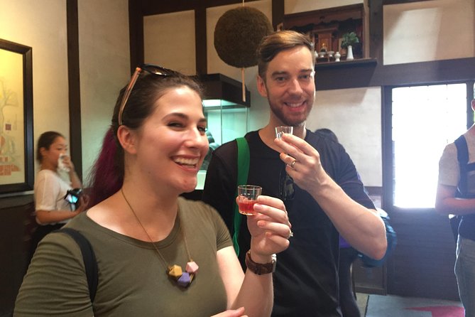 KYOTO Sake Tasting Tour at Local Breweries(tasting fee included) - Peaceful garden and food-court tastings, plus the Fushimi Inari moment