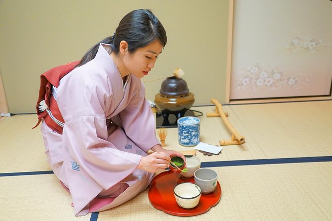 Kyoto Tea Ceremony & Kiyomizu-dera Temple Walking Tour - Kiyomizu-dera UNESCO views, the Otowa waterfall, and the worship details