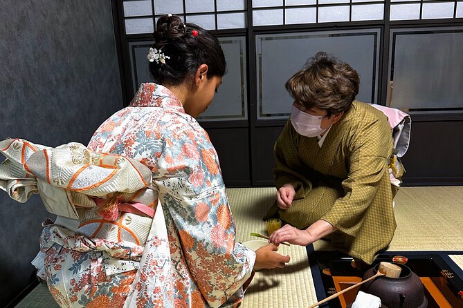 KYOTO Tea Ceremony with kimono near by Imamiya Jinjya Shrine - Kimono Patterns and Etiquette: What You’re Learning Without the Lecture Vibe