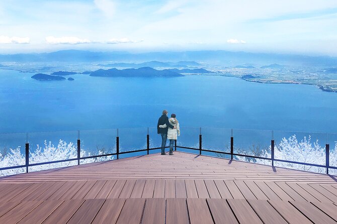 Lake Biwa Tour: Shirahige Shrine, Ukimido ,La Collina Omihachiman - The Lake Biwa ropeway and observatory viewpoint you can actually enjoy