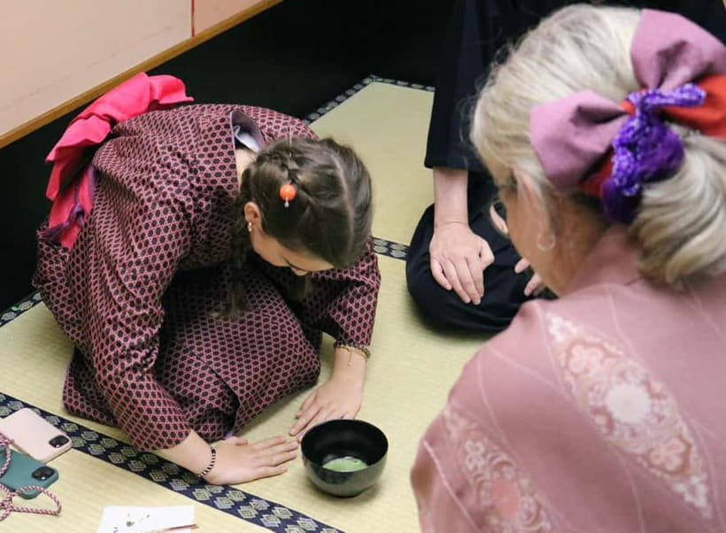 Learn Zen in a class of making Matcha tea near Osaka Castle - The tea room entrance through the nijiriguchi