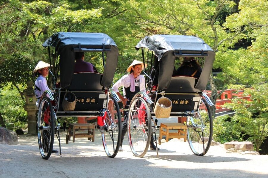 Miyajima: Private Rickshaw Tour to Itsukushima Shrine - Miyajima by Private Rickshaw, Starting Right at the Ferry