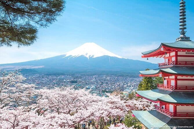 Mount Fuji Sightseeing Private tour w English speaking chauffeur - Arakura Fuji Sengen Shrine and the Chureito Pagoda shot