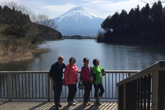 Mt.Fuji area Tour from Shimizu Port / Van Taxi - Stop 1: Lake Tanuki for a Mount Fuji Photo Angle Without the Bus Crowd