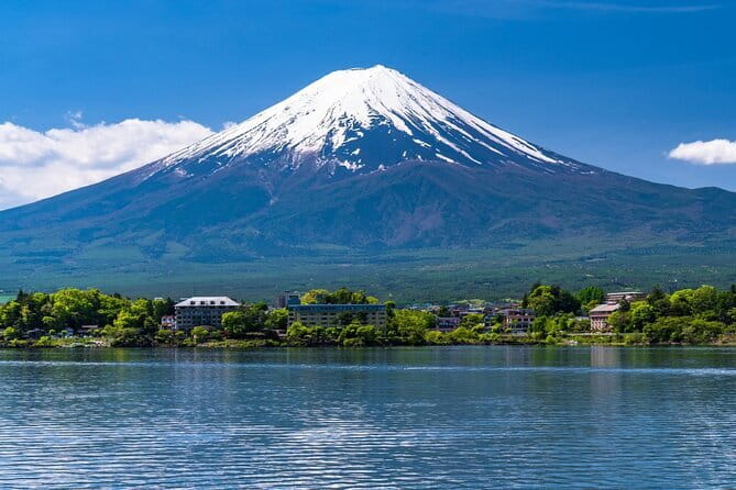 Mt.Fuji day trip with English Speaking Chauffer - Stop 1: Chureito Pagoda and Arakura Sengen Shrine viewpoint logic