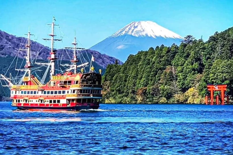 Mt.Fuji Hakone Day Tour With Lake Ashi Cruise, FREE Ropeway - Lake Ashi: Pirate Ship Views (And When to Pay Extra)