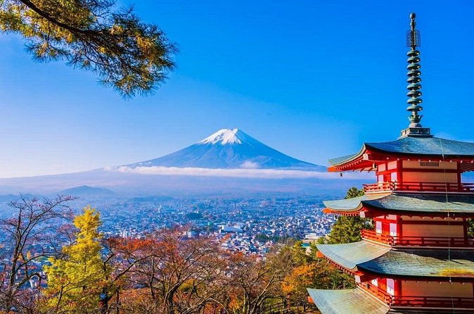 Mt Fuji Private Day Trip from Tokyo with English Speaking Driver - Stop 2: Chureito Pagoda, Fujiyoshida’s postcard view