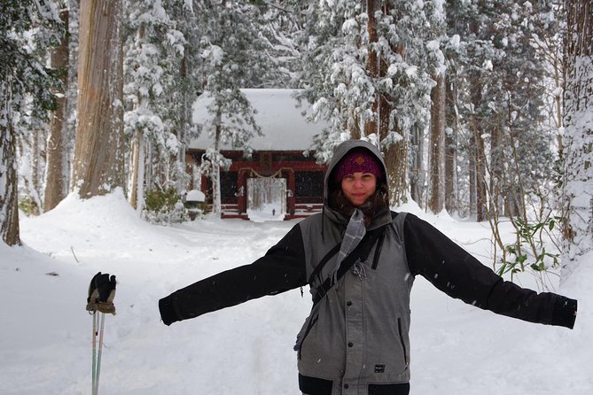 Nagano Snowshoe Hiking Tour - Stop 1, Togakushi Shrine Okusha: cedar trees that feel built for winter