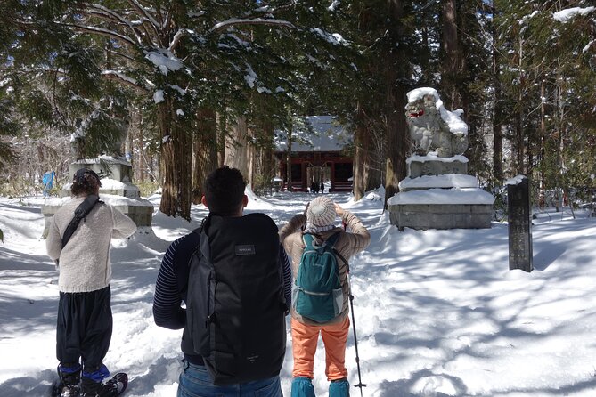 Nagano Snowshoe Hiking Tour - Stop 2, Lake Kagami: the frozen lake moment